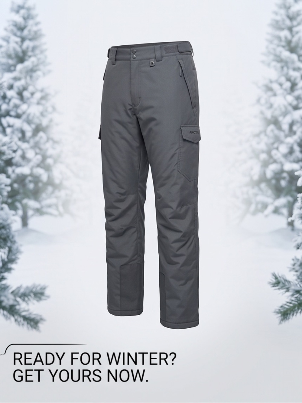 Arctix Men's Dark Gray Winter Cargo Pants